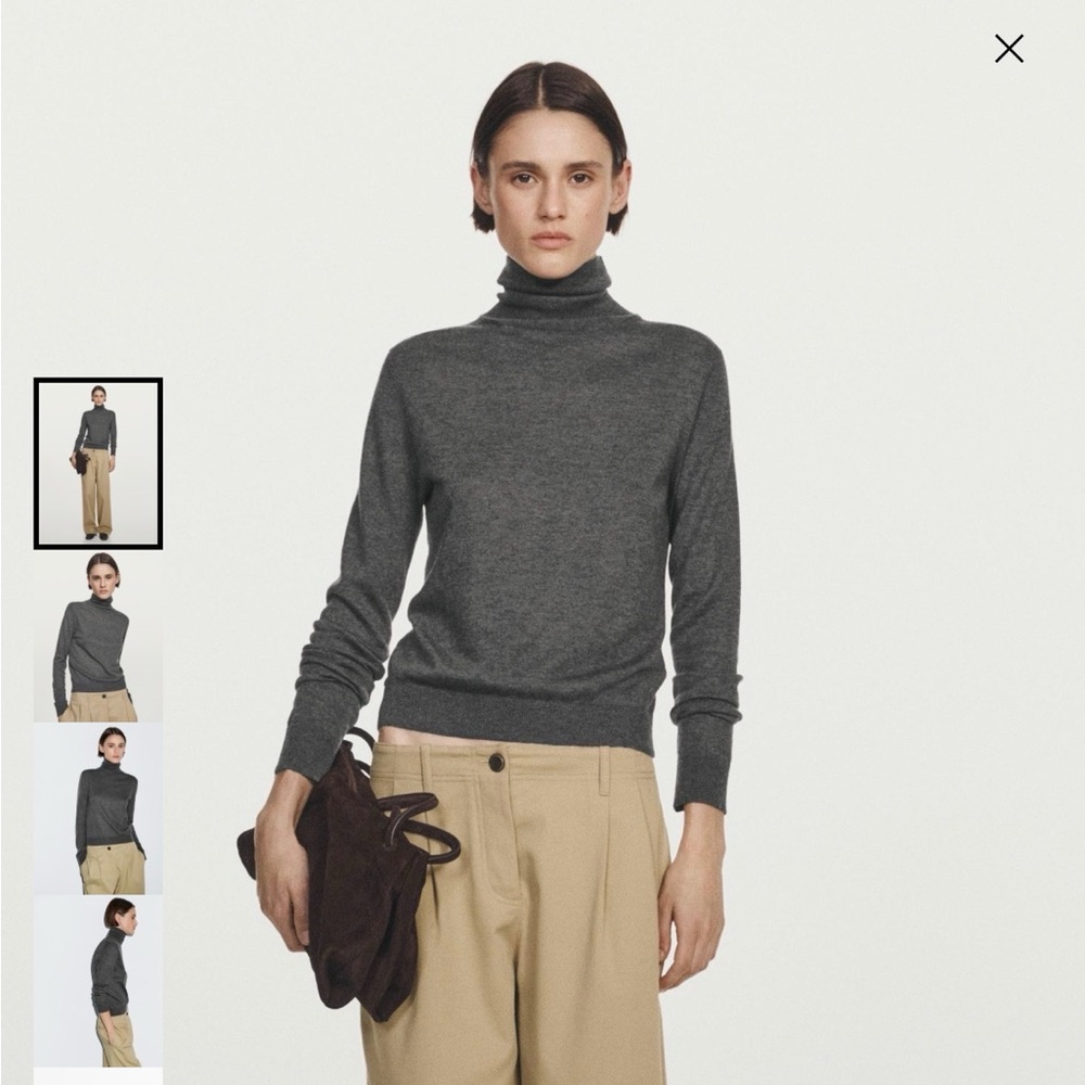 Massimo Dutti Wool Blend high neck  Sweater